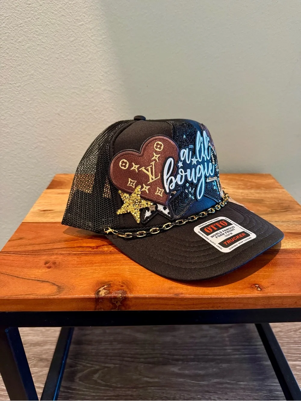 Custom Unlimited Bougie Otto Trucker Hat new w/tags